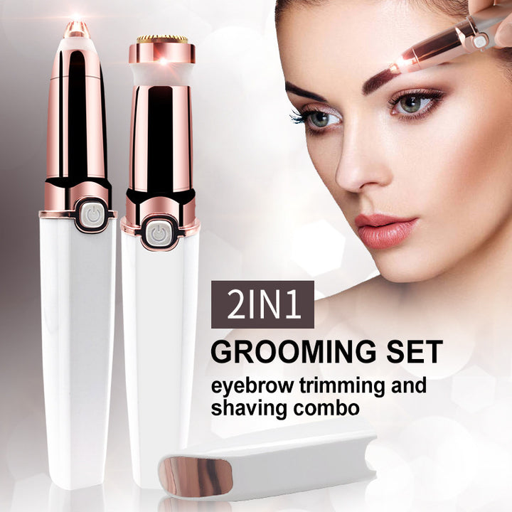 2 in 1 Gesicht und Augenbraun Trimmer
